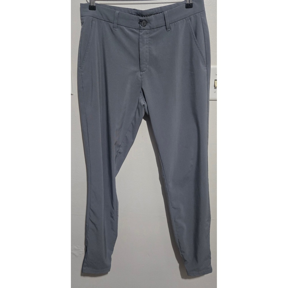 Primo Mens Golf Jogger Pants Gray Size 32 Regular Tapered Ankle Zip Performance